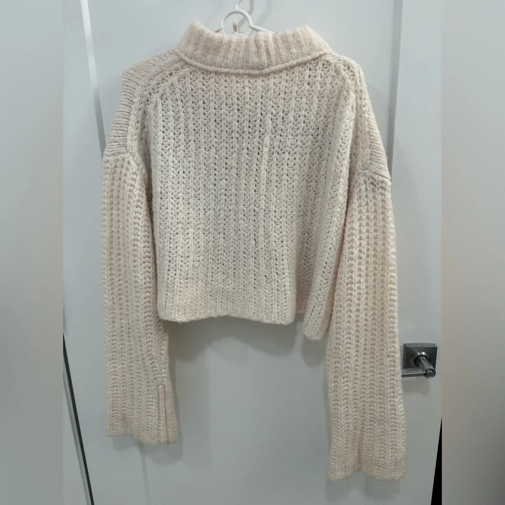 Free People Fair Isle Alpine Knit Wool Alpaca Blend Sweater Size XS - Picture 7 of 14